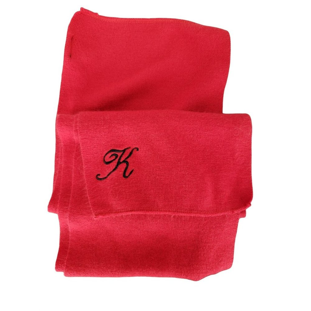 Cejon Accessories Inc Red Acrylic Initial K Scarf